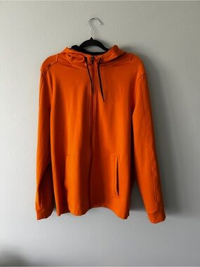 Rhone Orange full zip jacket with hood